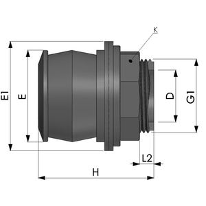 Connecteur PP rapide pour outil de tournage Accessoire de réservoir de 1 pouce - Product Image 3