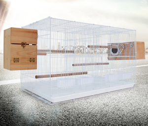 Usine en gros nouvelle volière pinsons canaris éleveur <span class=keywords><strong>cage</strong></span> à oiseaux d'élevage avec diviseur central - Product Image 2