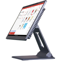 Système de point de vente (PDV) 2026 dernière génération, design fin, en alliage d'aluminium, pliable, avec écran tactile capacitif, pour Windows/Android/Linux