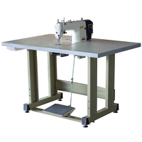 Nouvelle machine à coudre industrielle programmable à grande vitesse, à une aiguille, à lit plat, pour la surpiqûre et le basting, avec moteur et point noué.