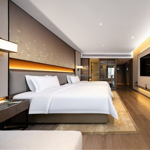 Hotel Apartment Beds Furniture Bedroom Sets Complete Economically Matched for Triple Room Use One-Stop Solution for Projects - Product Image 1