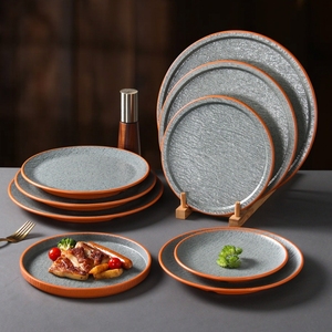 Juego de Vajilla de Melamina Estilo Americano CRONY H8061 Personalizado, Plato de Plástico Ecológico y Duradero de 6.5/8/10/12 Pulgadas para Hogar y Hotel - Product Image 1