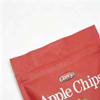 Sac d'emballage refermable mat sur mesure pour pommes, résistant à l'humidité, type sachet rétractable