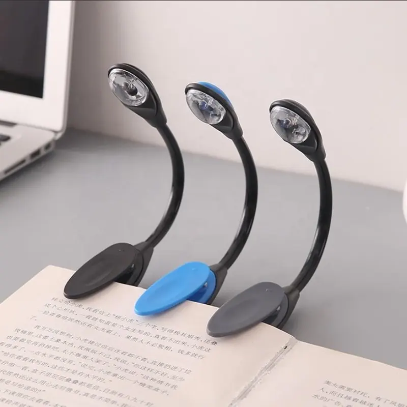 Mskwee Mini Night Light USB Foldable Led Reading Book Light Flexible Clip Reading Light