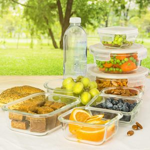 Venta al por Mayor de 20 Recipientes para Almacenamiento de Alimentos, de Vidrio Borosilicato, con Tapas Ventiladas, Libres de BPA, Herméticos - Product Image 2