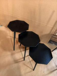 שולחן צד לספה מודרני מינימליסטי וחוסך מקום, רב תכליתי, לסלון, עם משטח עץ מלא, שולחן קפה בסגנון נורדי - Product Image 4