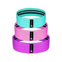 Banda de Resistencia para Ejercicios de Fitness, 76*8cm, de Tela de Poliéster Antideslizante y Duradera, para Moldear Glúteos, Venta al Por Mayor 2026
