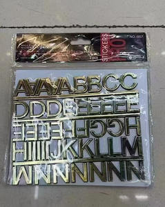 Lettres Murales Métalliques 3D Personnalisées en Résine – Autocollants DIY pour Logos, Noms et Messages d'Amour – Décoration Murale pour Mariage et Maison - Product Image 3