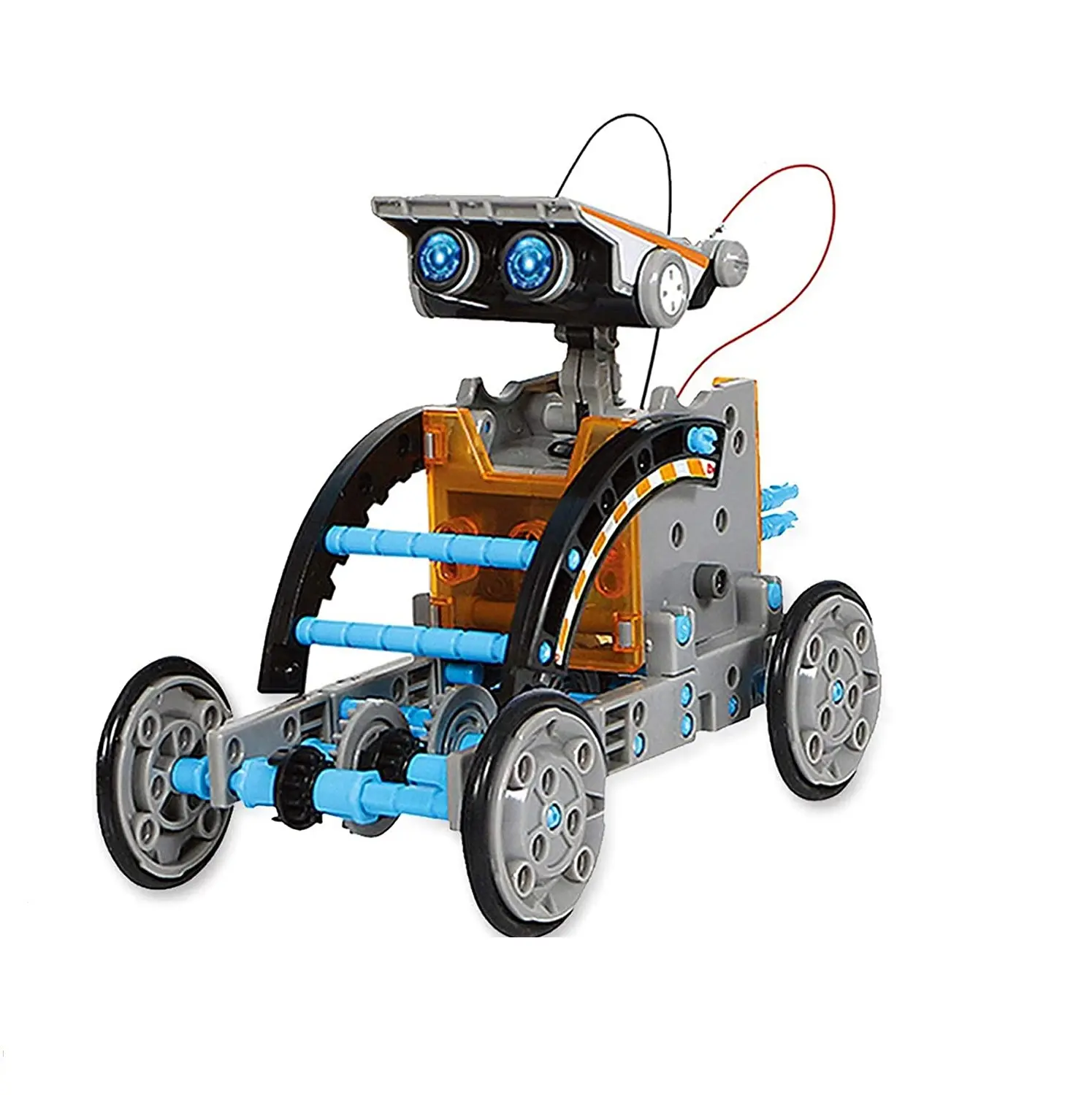 Flytec Mainan Robot Tenaga Surya, 12-In-1 STEM Pendidikan DIY Kit Percobaan Sains Bangunan untuk Anak-anak