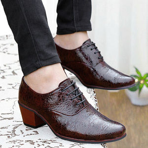 รองเท้าผู้ชายแบบสวมใส่สบาย ระบายอากาศได้ดี สำหรับฤดูร้อน แบบผูกเชือก หนัง PU ส้นสูง เหมาะสำหรับใส่ทำงาน ไซส์ใหญ่ 38-44 - Product Image 2