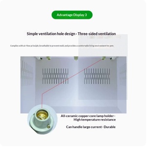 Boîte d'élevage pour reptiles avec double thermostat, ventilateur intelligent, incubateur à température constante pour lézards, serpents et tortues - Product Image 6