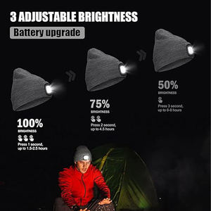 Вязаная шапка с USB-подсветкой - Product Image 4