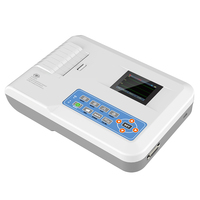 Contec ECG100G Electrocardiógrafo de 12 Derivaciones y 1 Canal con Impresora Térmica, Monitor Portátil, Precio de Máquina EKG/ECG