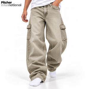 Custom <b>mens</b> vintage denim <b>pants</b> Wholesale <b>mens</b> vintage denim <b>pants</b> Vintage jeans Washed Cotton Private Label - Product Image 2