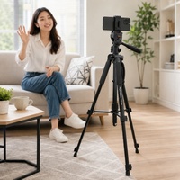 Trípode para Selfies y Fotografía de Productos de 1.6m, KTP-800, Antivibración, 360° °   Trípode Profesional y Estable para Fotografía Panorámica