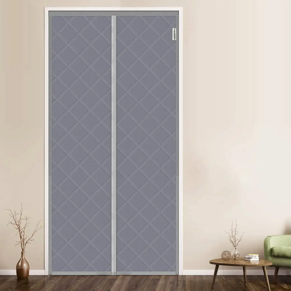 Cubierta de puerta con aislamiento térmico Aislamiento de cortina para mantener el calor en invierno y fresco en verano Manta de puerta insonorizada a prueba de viento