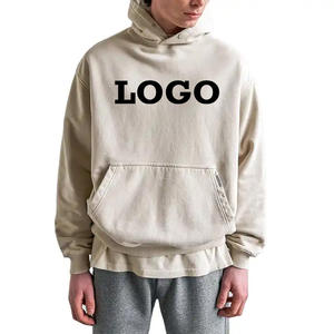 Sudadera con Capucha Personalizada al por Mayor, con Logotipo, de Moda, Talla Grande, Gruesa, sin Cordones, 100% Algodón, Lisa, para Verano, con Impresión Digital - Product Image 1