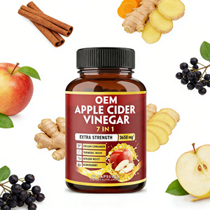 Elma Sirkesi 7'si 1 Arada Yumuşak Kapsüller ACV Kapsülleri Anne Mayasıyla Kilo Kontrolü, Metabolizma ve Sindirim Sağlığı İçin - Product Image 1