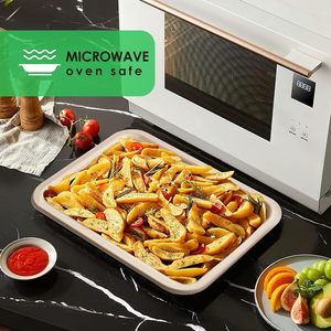 Plateaux alimentaires jetables écologiques de 14 pouces, grandes assiettes en papier résistantes, compostables, en bagasse de canne à sucre, pour <span class=keywords><strong>homard</strong></span> - Product Image 5