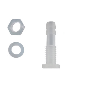 Ensemble complet de connecteurs de cloisonnement en plastique électronique 6-M8, réducteur droit semi-passe-plaque, filetage externe, plaque en T, écrou - Product Image 1