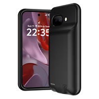 Étui de téléphone portable avec batterie de secours à clip souple portable pour Google Pixel 9A, coque de batterie, batterie externe, housse