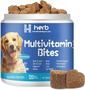 Compléments alimentaires multivitaminés OEM pour animaux de compagnie, sous forme de friandises molles, avec vitamines A-K, pour soutenir le système immunitaire, la santé du cerveau et du cœur. - Product Image 1