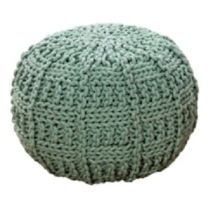 Cotton Knitted Pouf Living Room Furniture Contemporary Knitted Pouf Floor <b>Cushions</b> <b>Stool</b> & Ottoman Modern Home Carton Box - Product Image 4