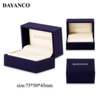 DAYANCO personnaliser PU velours diamant gemme affichage pierre paquet boîte unique pierre boîte diamant gemme boîte