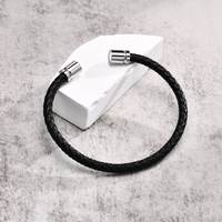 2025 été mode à la main or tressé cordon Bracelet Bracelet pour hommes 6mm tissé en cuir véritable économique Style élégant