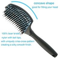 Plaque de revêtement en céramique, brosse à cheveux, poils de sanglier mélangés en nylon, vente en gros, pièces