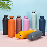 Gobelets isothermes en acier inoxydable à double paroi avec logo personnalisé, pour le sport en plein air, portables, écologiques, isolation thermique 12-24h, 350ML 750ML