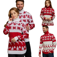 2025 gros LED Jacquard femme pull de noël grande taille noël femmes chandails
