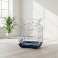 Cage à oiseaux en métal, design simple et robuste, écologique, revêtement poudré, facile à assembler, avec plateau en plastique – Vente en gros usine