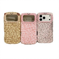Coques de téléphone en peluche de dessin animé tendance, douces, en TPU+PC, antichoc, étanches, pour femmes, modèles 11 12 13 14 15 16 17