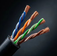 Câble Réseau LAN Cat5e FTP UTP 26AWG 4 Paires 8 Cœurs Cuivre CCA LSZH Ignifuge 305m 1000ft Câblage Commercial