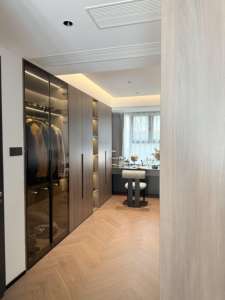 Armoire de luxe en verre moderne italienne conception personnalisée armoire placard meubles Walk in Robe - Product Image 6