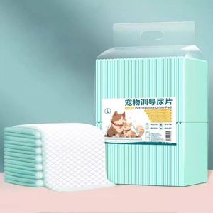 แผ่นรองซับฉี่สัตว์เลี้ยงแบบกันน้ำ OEM ผลิตจากวัสดุไม่ถักทอ ซึมซับได้ดี ย่อยสลายได้ ใช้แล้วทิ้ง สำหรับฝึกสุนัข - Product Image 4