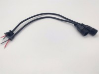 Kabel DC5521 Tahan Air, Ujung Kabel Jantan-Betina Dengan Penghenti Kabel SR