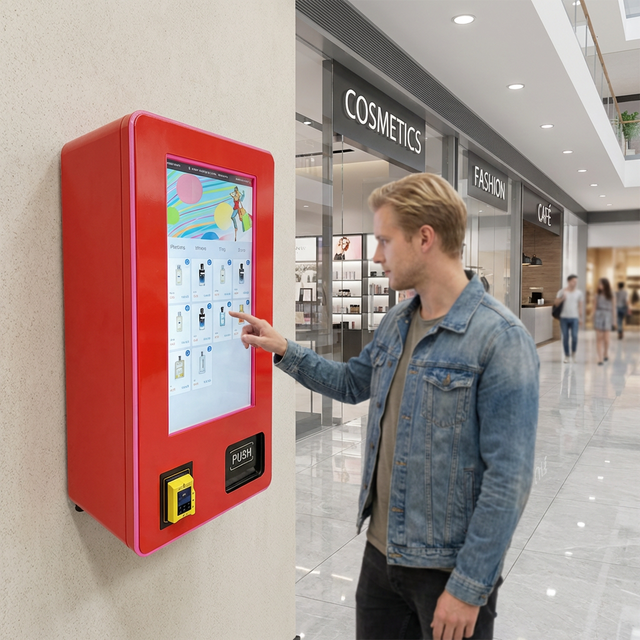 Wall Mounted Vending Machine with Id Verification and Touch Screen Smart Small Vending Machine Mini for Age Verification Germany