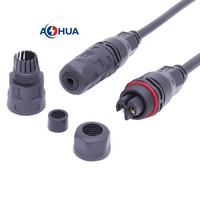 Câble de fixation à vis connecteur 2Pin M20 500V 20A prise d'alimentation ca IP65 led faisceau de câbles pour Solution de câblage d'éclairage