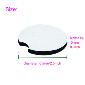 Sous-verres de voiture classiques en néoprène de 5 mm - Impression par sublimation personnalisée, écologiques et utilisables toute l'année - Product Image 3