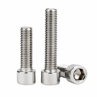 Vis à tête hexagonale M4 M5 M6 M8 M10 M12 en acier inoxydable 201 304 316 321 310 310S Inox à tête cylindrique