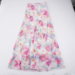 Falda Maxi de Gasa con Estampado Floral y Cintura Natural para Mujer, Ideal para Fiestas en la Playa, Venta al por Mayor - Product Image 2