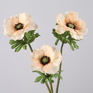 Bouquets d'Anémone en Soie Artificielle pour Décoration de Mariage 10 Têtes de Fleurs - Product Image 1