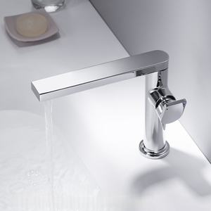 360 degrés rotatif en laiton matériel salle de bain bassin robinet eau chaude froide mitigeur poignée monotrou blanc laiteux évier bassin robinet - Product Image 5