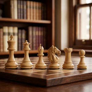 Juego de Ajedrez Alban, Juego de Ajedrez de Madera, Juego de Mesa, Embalaje de Caja de Ajedrez de Cartón - Product Image 1