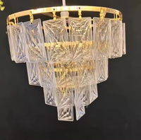 Lustre LED en acrylique pour mariage, 3 têtes, suspension moderne blanc chaud pour hall d'hôtel et scène