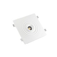 Lampe en plâtre à ondulation d'eau à gradation intelligente, lampe encastrée au plafond pour salon JYC0007