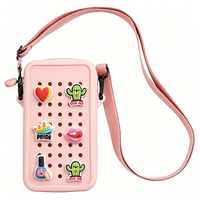 Pochette de téléphone en silicone étanche et élégante Chinfai OEM pour femmes, sac bandoulière et sac à l'épaule, design ajouré de haute qualité pour la plage