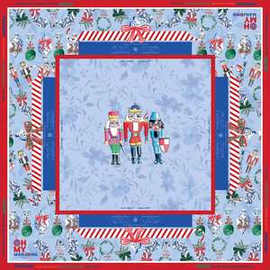 Tapis de Mahjong de Noël Casse-Noisette avec <span class=keywords><strong>règles</strong></span> de Charleston imprimées, antidérapant, insonorisant, pour les fêtes d'hiver - Product Image 1
